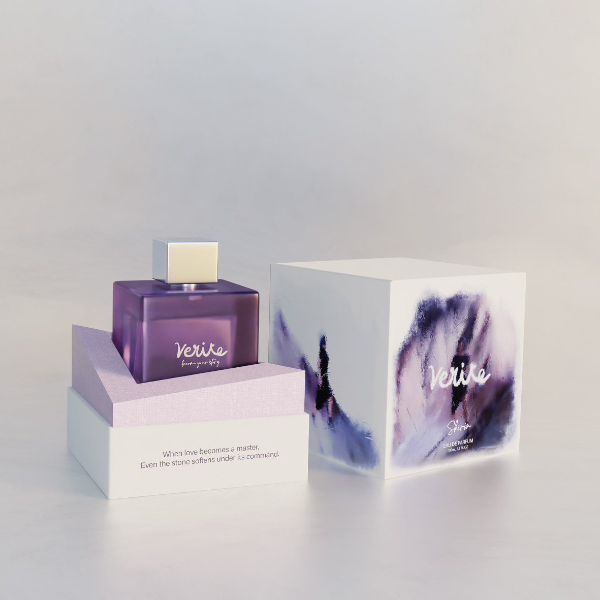 Shirin Perfume Packaging Design طراحی بسته‌بندی عطر شیرین